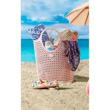 Esnek Plastik Silikon Çok Amaçlı Sepet, Çanta Organizer, 25LT, 43X29X49CM