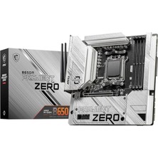 Msı B650M Project Zero Wıfı-6e Ddr5 Hdmı-Dp Pcıe 4.0 Am5 Matx