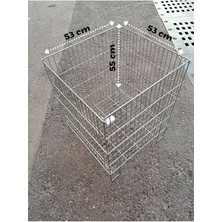 Katlanabilir Tel Sepet 53X53 cm Aksiyon Sepeti Ürün Teşhiri Dükkan Önü Ürün Sepeti Metal