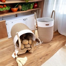 1 Adet Patates Soğan Sepeti,mutfak Düzenleyici Sepet Hasır Sepet