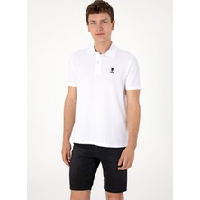 U.s. Polo Assn. Beyaz Erkek Polo T-Shirt Tase