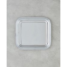 Glow Metal Tepsi 35X32,5 cm Silver
