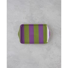 Boldband Melamin Tepsi 23X14 cm Yeşil-Mor