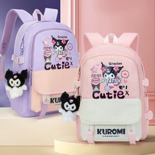 Namis Mysterious Shop Kuromi Kız Okul Çantası Sırt Çantası (Yurt Dışından)