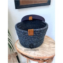 Jüt Sepet Hasır Organizer Ekmeklik Mutfak Sepeti Meyve Sepeti Kapaklı