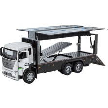 Xiaobang 1/32 Konteyner Kamyon Alaşım Araba Modeli Ses ve Işık Konteyneri Taşıma Arabası Modeli Süsler (Yurt Dışından)