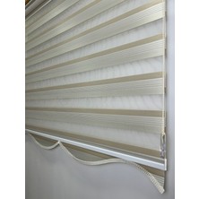 Dilimli Iki Renk-Krem/beyaz Ev-Ofis Perdesi Aluminyum Sistem – Şık & Kullanışlı Perde (Alüminyum Sistem)