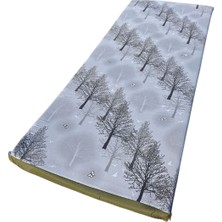 Katlanabilir Kamp Yatağı Su Geçirmez Taban Fermuarlı Minder Taşınabilir Kılıf Çadır Mat 185X70X6 cm