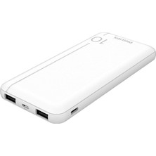 DLP1812PW 10.000 Mah Powerbank 2xusb-A 2.1A, Usb-C Çıkış, Pd- Beyaz