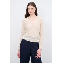 Love My Body V Yaka Triko Bluz