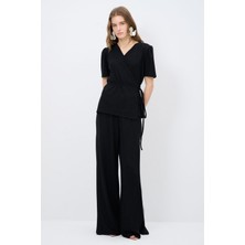 Love My Body Simli Örme Pantolon