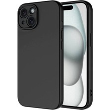 iPhone 15 Kılıf Lansman Içi Kadife Kamera Korumalı Mara Silikon Kılıf - Koyu Mor