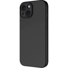 iPhone 15 Kılıf Lansman Içi Kadife Kamera Korumalı Mara Silikon Kılıf - Koyu Mor