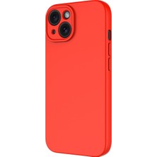 iPhone 15 Kılıf Lansman Içi Kadife Kamera Korumalı Mara Silikon Kılıf - Koyu Mor