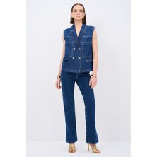 Love My Body Yırtmaç Detaylı Pantolon