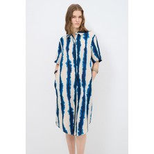 Love My Body Desenli Gömlek Elbise