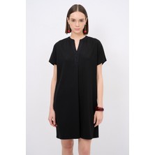 Love My Body Kısa Kollu Elbise Siyah 124L9515000