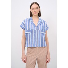 Love My Body Denim Görünümlü Gömlek