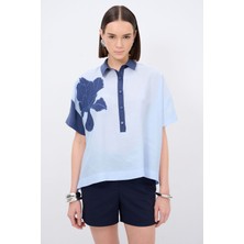 Love My Body Aplike Detaylı Bluz