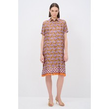 Love My Body Desenli Gömlek Elbise