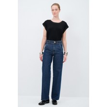 adL Cepli Bol Paça Denim Pantolon Lacivert 15344998000