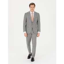 Cacharel Erkek Gri Slim Fit Yün Takım Elbise 50272638-VR024