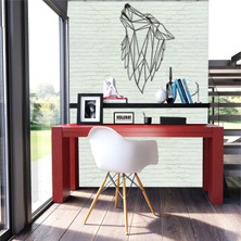 Dekadron Geometrik Kurt Başı Metal Tablo