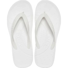 Classic Crocs Flip Terlik Düz Topuklu Unisex Beyaz Renk Kaymaz Taban Özelliği 210089
