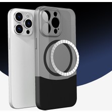 Apple iPhone 15 Pro Max Kılıf M-Safe Şarj Özellikli Mıknatıslı Duble Kapak