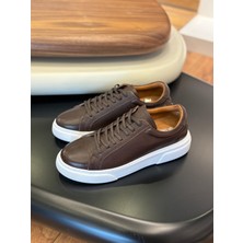 1090 Kahve Cilt Hakiki Deri Erkek Sneakers