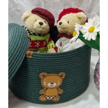 Ayıcık Detaylı Cocuk Odası Organızer Cok Amaclı Sepet