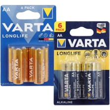 Varta Longlife Alkaline Aa Kalem Pil 1.5 V 6 Adet