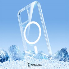 Zebana Şeffaf Magsafe Silikon Kılıf (Kablosuz Şarj Destekli)