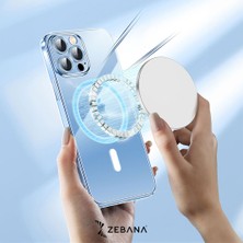 Zebana Şeffaf Magsafe Silikon Kılıf (Kablosuz Şarj Destekli)