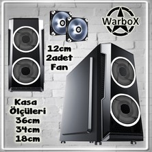Warbox Michael I3 3220 3.30GHZ 8gb Ram 240GB SSD 250GB HDD R7 240-4GB E.kartı 19" Monitör Masaüstü Bilgisayar