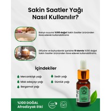 Karum Academy Aromaterapi-Sinerji  Doğal Cam Damlalıklı Sakin Saatler Buhurdanlık, Difüzör 10ml