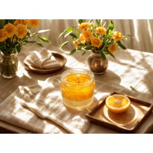 Elite Mandalina & Mango Kokulu El Yapımı Mum – Tropik Cam Kavanoz 8x7 cm