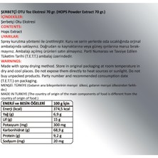 Gökçek Şifa Şerbetçi Otu Toz Ekstresi (Humulus Lupulus)70 gr Cam Kavanoz
