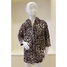 Ender Home Mini Safari Bebek & Çocuk Kapşonlu Bornoz – %100 Pamuk, Unisex