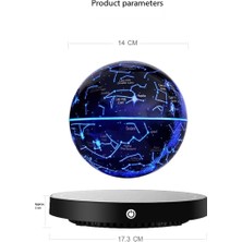 Manyetik Sihirli Takım Yıldızı Temalı Rgb LED Dokunmatik 14CM Çap Küre 6'' Havada Denge 360 Derece