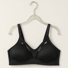 File Detaylı Full Desteksiz C Cup Sütyen Siyah