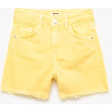 Koton Cep Detaylı Pamuklu Denim Şort