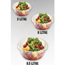 3'lü Badya Seti - Çok Amaçlı Badya - Bulaşık Leğeni 9,5-6-3 Litre