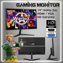 Warbox Hayro I3 4160 TURBO:3.60GHZ 16GB Ram 240GB SSD 250GB HDD R7 240-4GB E.kartı 19" Monitör Masaüstü Bilgisayar