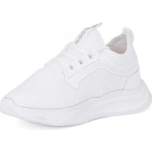 Rahat, Hafif, Ortopedik, Yazlık, Bağcıksız, Fileli Sneaker Beyaz Çocuk Spor Ayakkabı