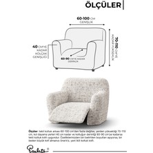 Paulato Lazboy Koltuk Koruma Kılıfı Tv ve Baba Koltuk Kılıfı Lazboy Koltuk Örtüsü - Beyaz