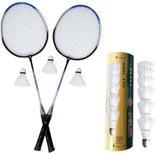 Delta Badminton 2 Raket 9 Top Set Badminton Malzemeleri RSB-602 Renkli