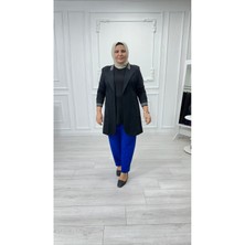 Büyük Beden Krep Kumaş Şalvar Pantolon