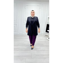 Büyük Beden Krep Kumaş Şalvar Pantolon