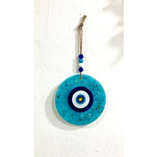 Turkuaz Özel Yapım Nazar Boncuğu 20 cm Duvar Dekorasyonu